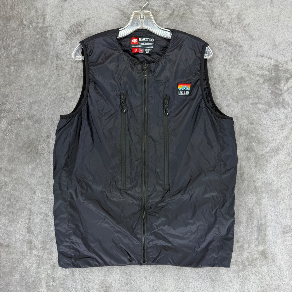 686 Smarty x Coal 3-in-1‎ Primaloft Insulated Vest Mens Medium Black Snowboard